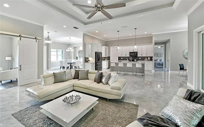 Sarasota Real Estate Staging - Living Area Staging