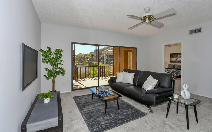 Sarasota Real Estate Staging - Living Room Staging